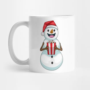 Snowman Christmas Popcorn Mug